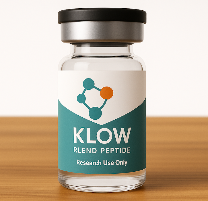 klow blend peptide bottle